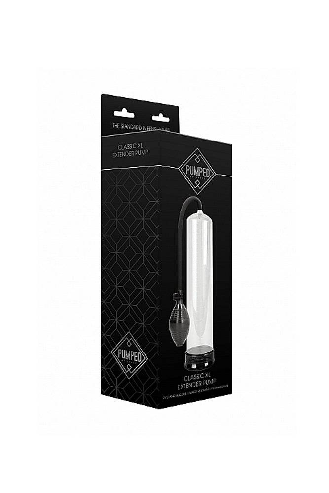 Shots Toys - Pumped - Classic XL Extender Penis Pump - Clear - Stag Shop