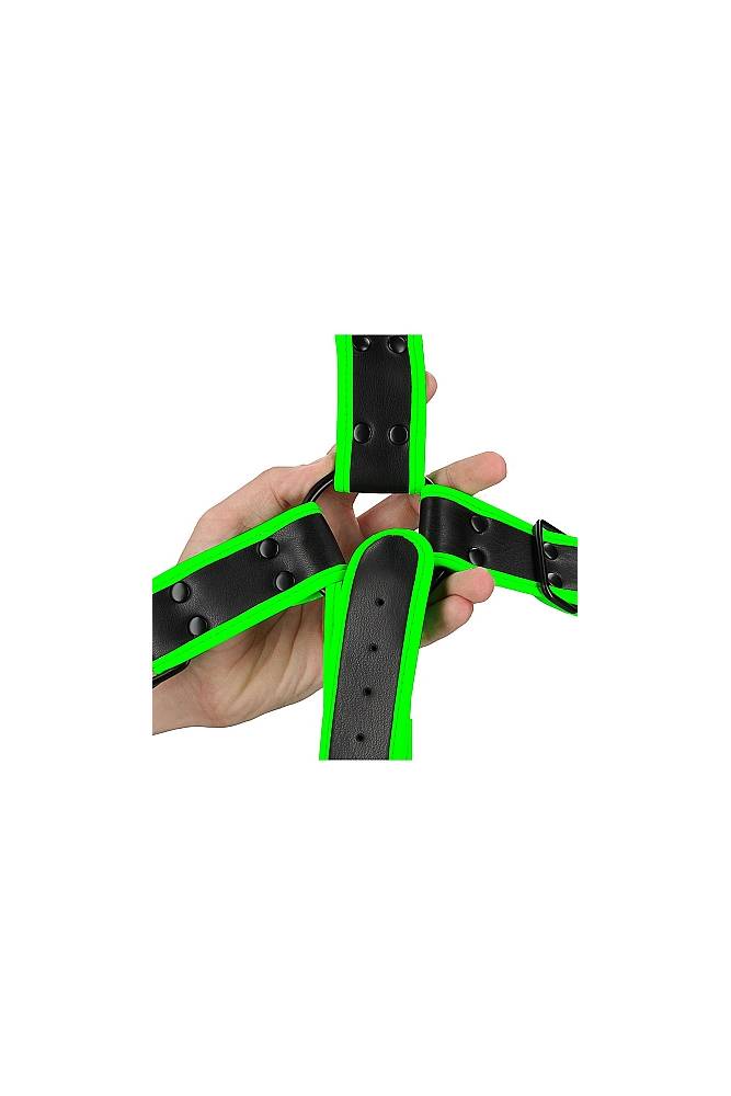 Ouch by Shots - Cross Harness - Glow in the Dark - Stag Shop