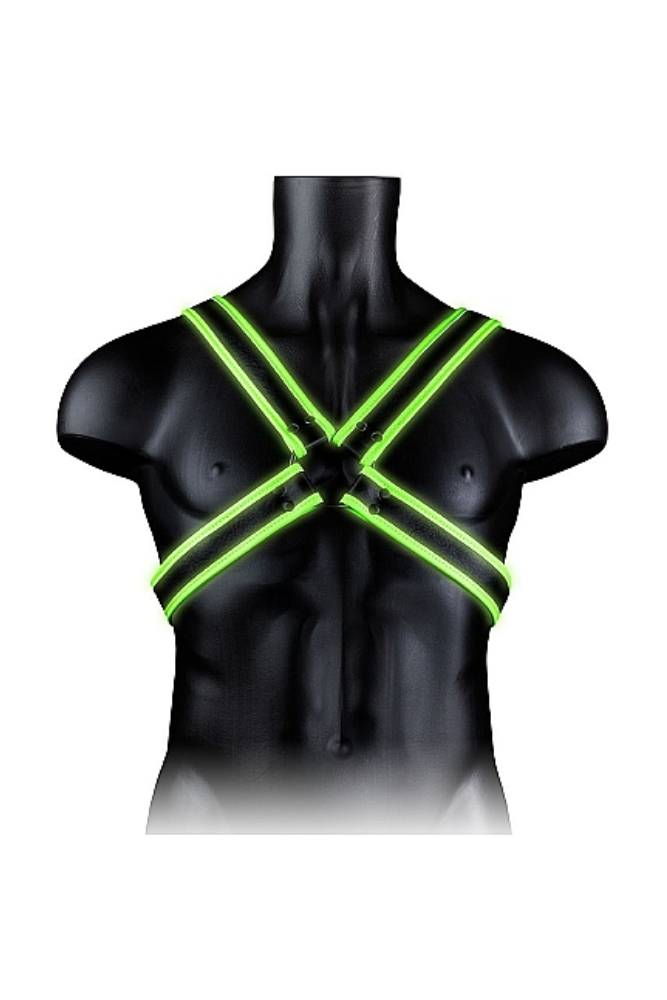 Ouch by Shots - Cross Harness - Glow in the Dark - Stag Shop