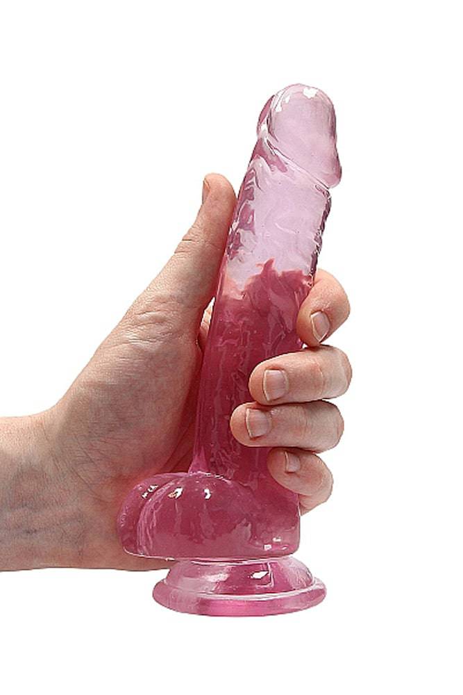 Shots Toys - Real Rock - 8-inch Crystal Clear Dildo - Assorted - Stag Shop