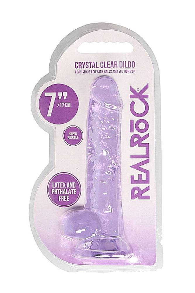 Shots Toys - Real Rock - 7-inch Crystal Clear Dildo - Assorted - Stag Shop