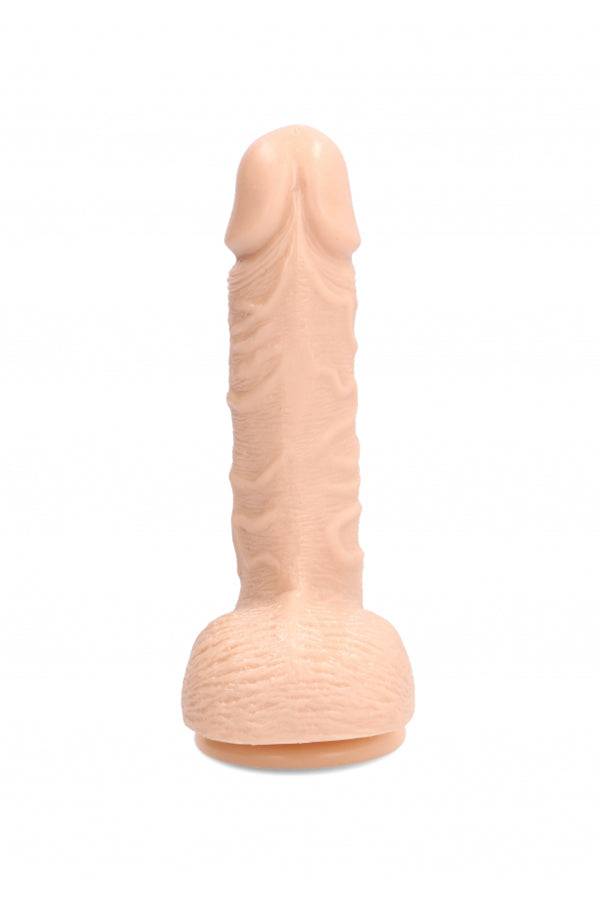 SLT by Shots Toys - Self Lubricating Dong - 7 inch - Beige - Stag Shop
