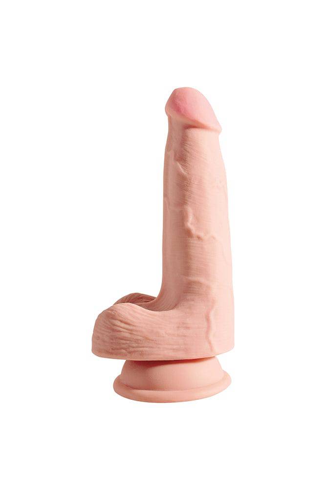 Pipedream - King Cock Plus - Triple Density Realistic Dildo With Balls - 5 Inch - Beige - Stag Shop