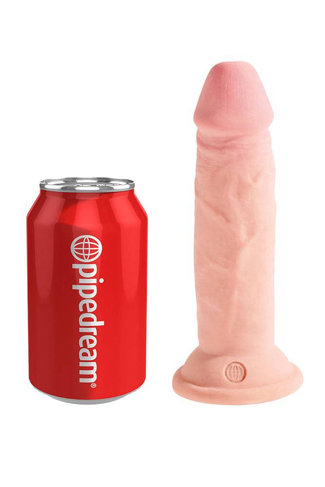 Pipedream - King Cock Plus - Triple Density Realistic Dildo - 6 Inch - Beige - Stag Shop