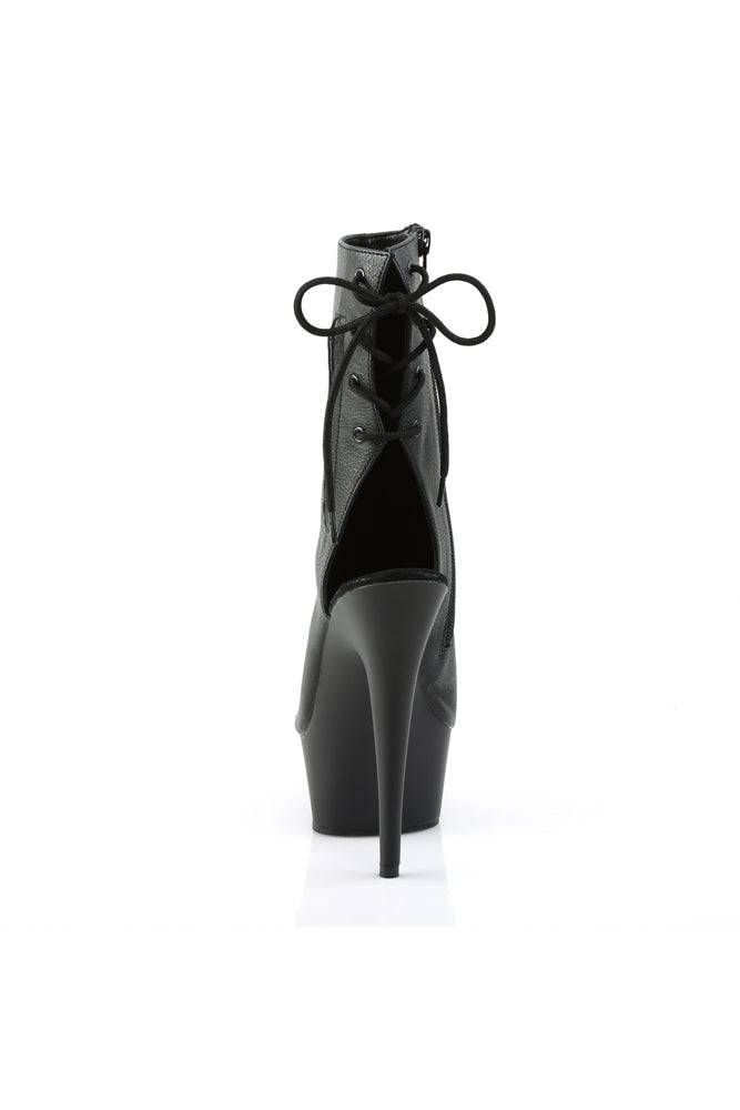 Pleaser USA - Delight 6 Inches Pleather Stiletto Boot - Black - Stag Shop