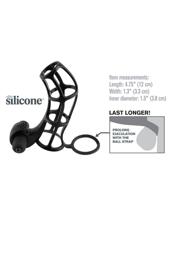Pipedream - Fantasy X-tensions - Deluxe Silicone Power Cage - Vibrating Cock Cage - Stag Shop