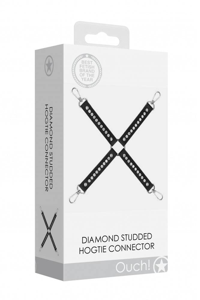 Ouch by Shots Toys - Diamond Studded Hogtie - Black - Stag Shop