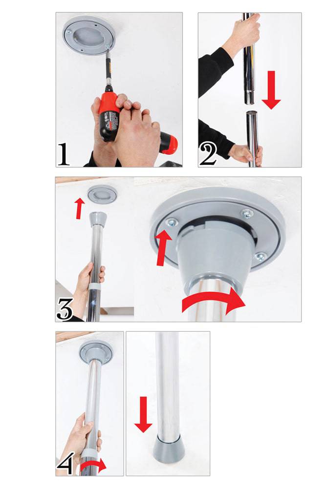 Pipedream - Fetish Fantasy - Light Up Disco Pole - Silver - Stag Shop