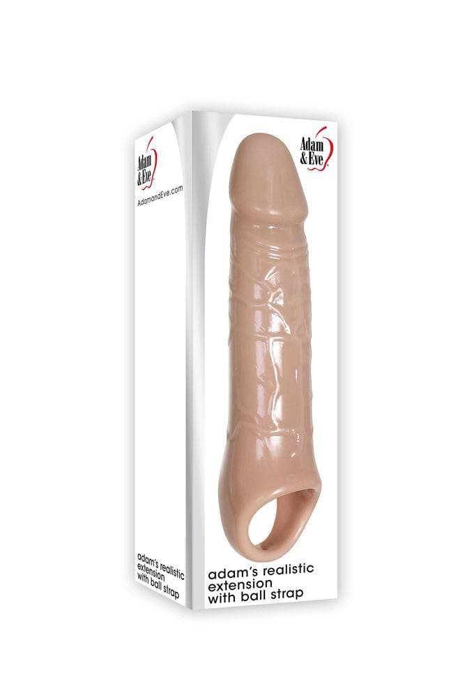 Adam & Eve - Adam's Realistic Extension w/ Ball Strap - Stag Shop
