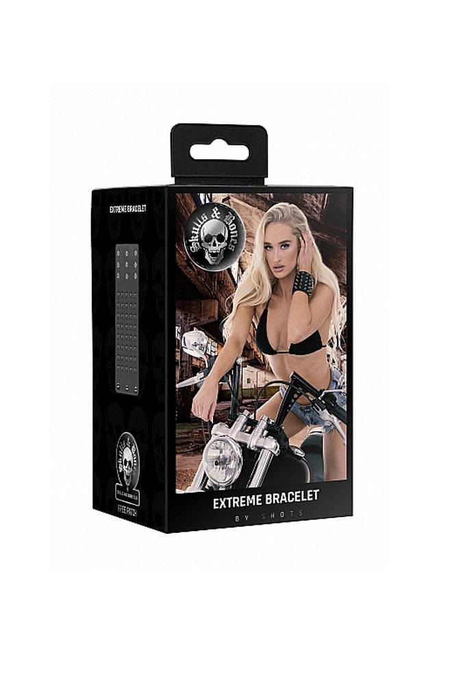 Ouch by Shots Toys - Extreme Spiked Bracelet - Black - Stag Shop