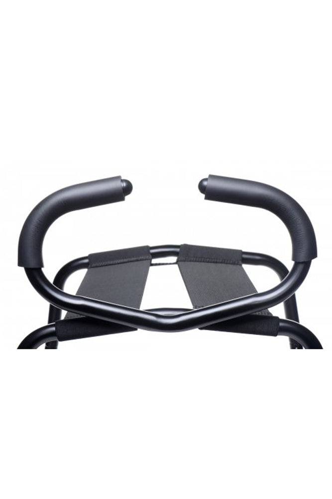 XR Brands - Lovebotz - Bangin Bench EZ Ride Sex Stool With Handles - Black/Red - Stag Shop