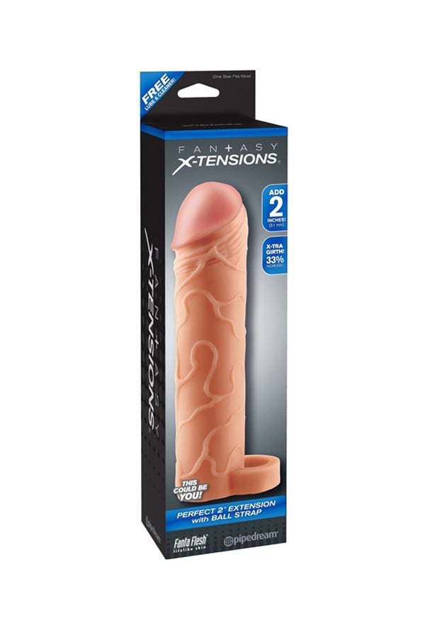 Pipedream - Fantasy X-tensions - Perfect 2-inch Extension with Ball Strap - Stag Shop