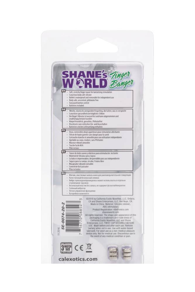 Cal Exotics - Shane's World - Finger Banger Vibe - Purple - Stag Shop