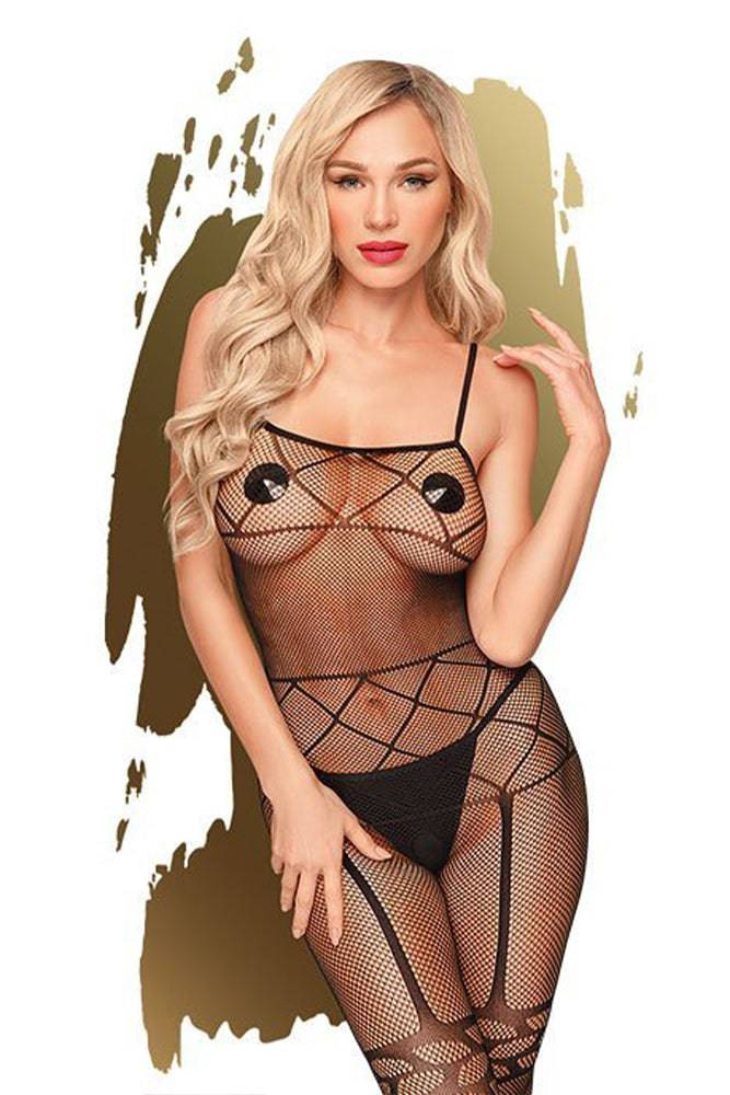 Penthouse Lingerie - Firecracker Bodystocking - Black - Stag Shop