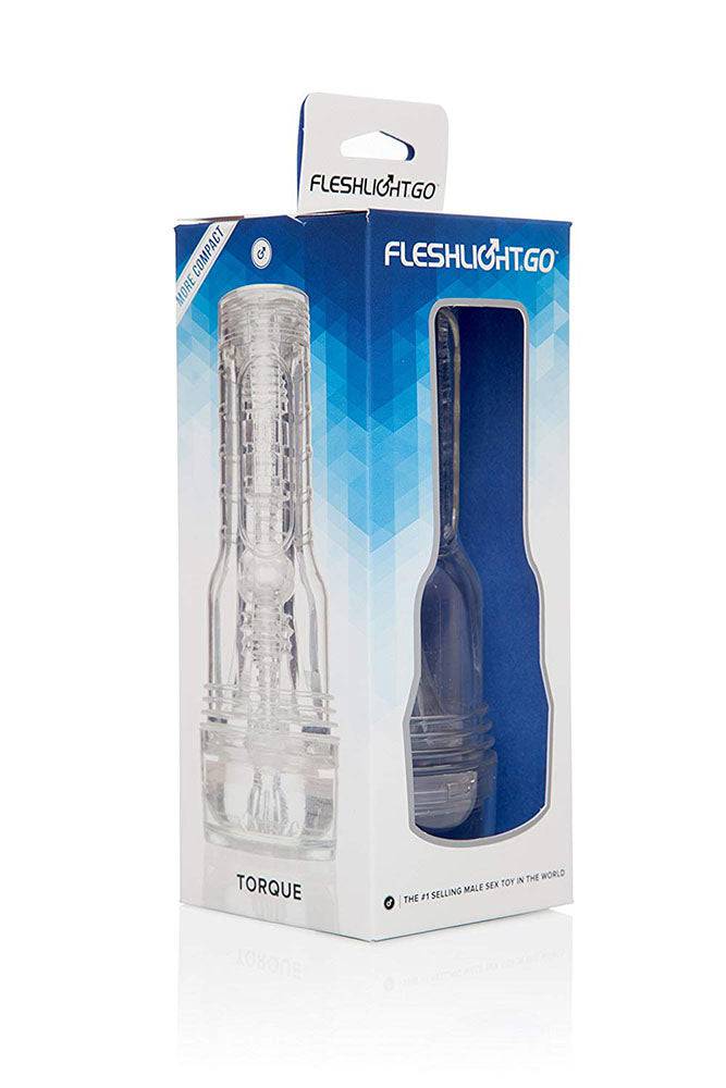Fleshlight - GO - Torque Ice - Anal Male Masturbator - Clear - Stag Shop