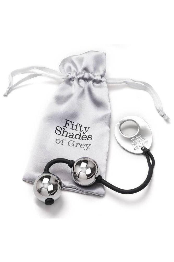 Lovehoney - Fifty Shades of Grey - Inner Goddess Pleasure Weighted Kegel Balls - Silver - 221g - Stag Shop