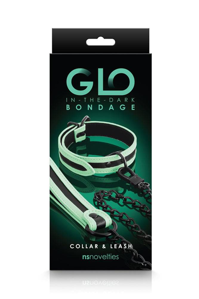 NS Novelties - GLO Bondage - Collar & Leash - Stag Shop