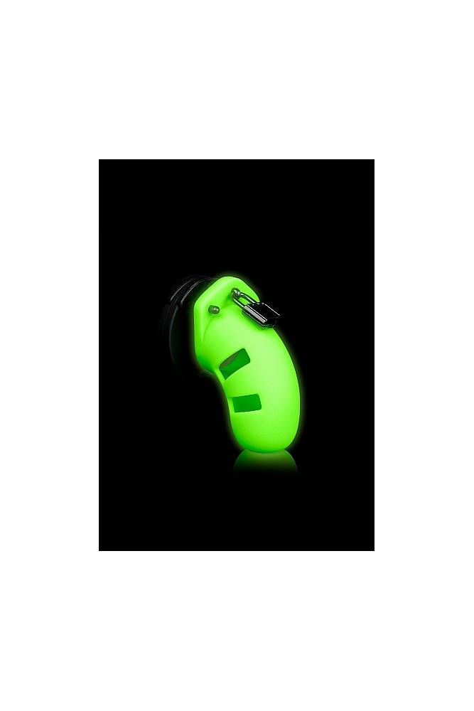 Ouch by Shots Toys - Model 20 Cock Cage - 3.5'' - Glow in the Dark - Stag Shop