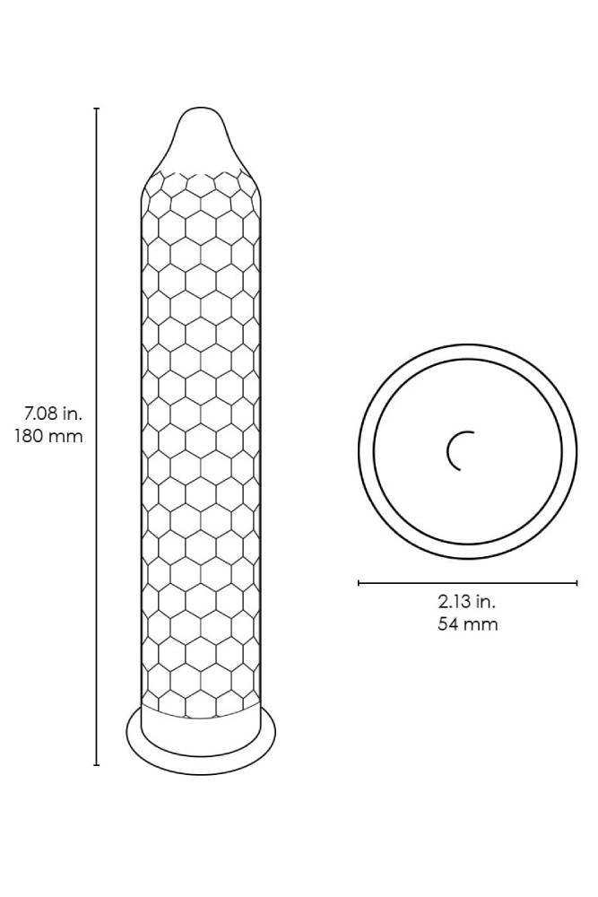 Lelo - Hex Respect LX Condoms - Single - Stag Shop