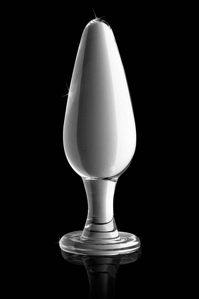 Pipedream - Icicles - No. 26 - Tapered Glass Butt Plug - Clear - Stag Shop