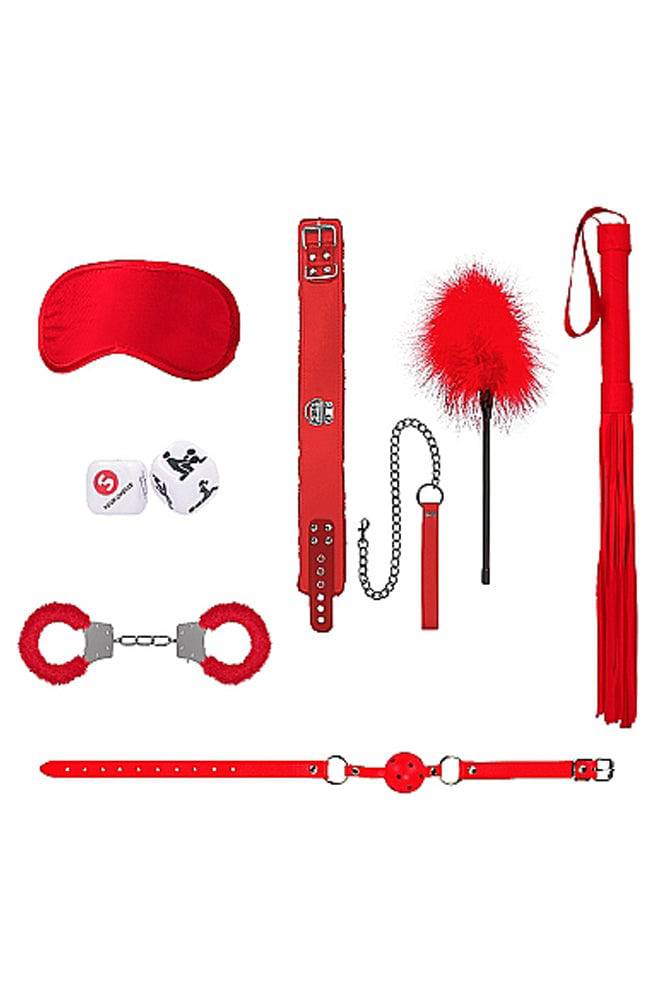 Ouch by Shots Toys - Introductory Bondage Kit 6 - Red - Stag Shop