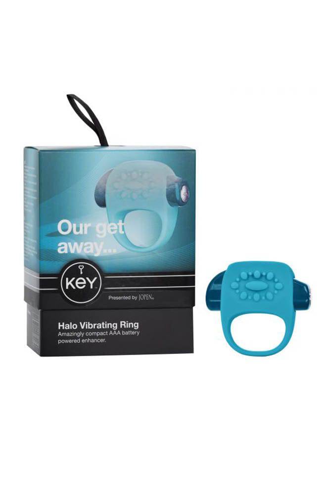 Jopen - Key - Halo Vibrating Cock Ring - Blue - Stag Shop