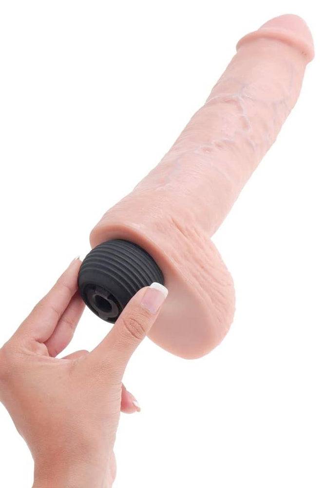 Pipedream - King Cock - Squirting Realistic Cock with Balls - 9 inch - Beige - Stag Shop