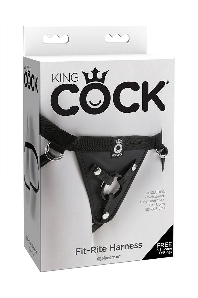 Pipedream - King Cock - Fit Rite Strap-On Harness - Black - Stag Shop