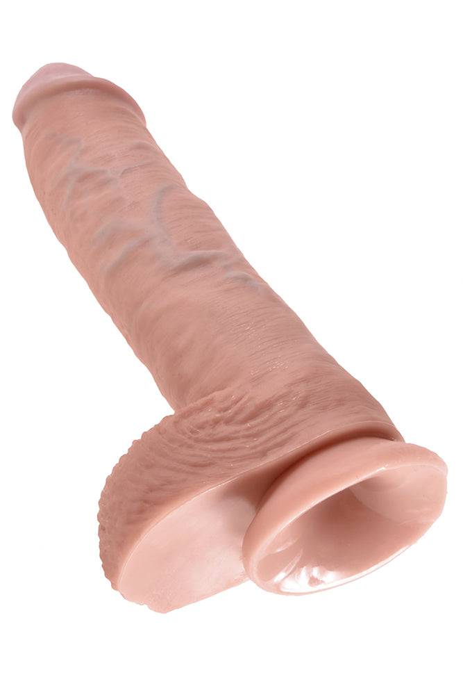 Pipedream - King Cock - Realistic Dildo with Balls - 10 inch - Beige - Stag Shop