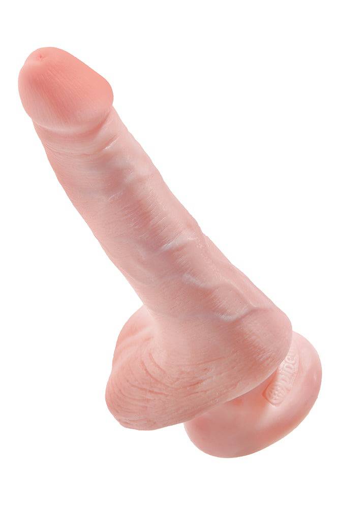 Pipedream - King Cock - Realistic Dildo with Balls - 6 inch - Beige - Stag Shop