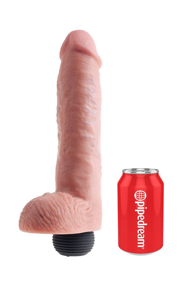 Pipedream - King Cock - Squirting Realistic Cock with Balls - 11 inch - Beige - Stag Shop