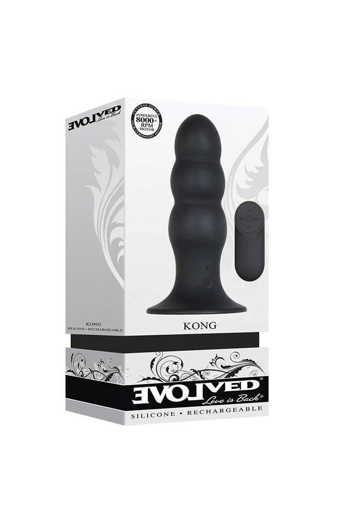 Evolved - Kong Butt Plug - Black - Stag Shop