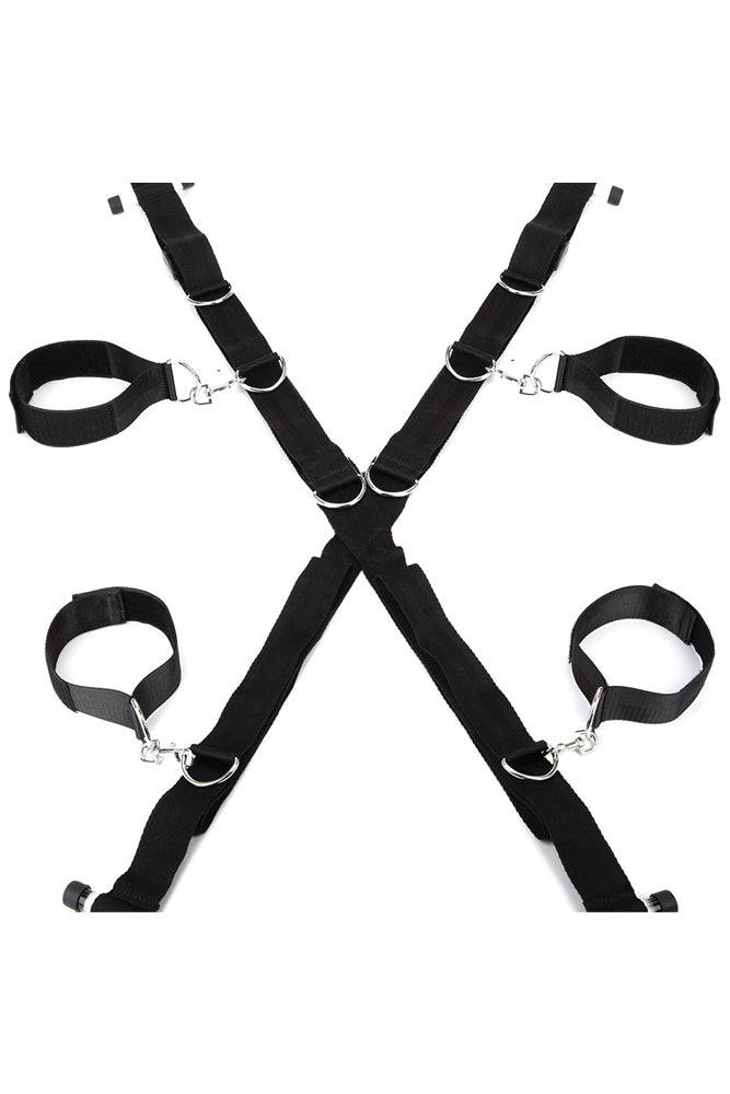 Electric Eel - Lux Fetish - Over The Door Cross Cuff Set - Stag Shop