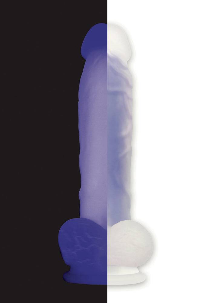 Evolved - Luminous Glow-In-The-Dark Dildo - Purple - Stag Shop