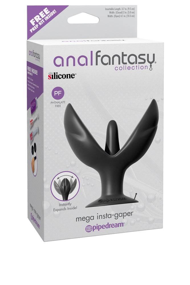 Pipedream - Anal Fantasy - Mega Insta-Gaper Butt Plug - Black - Stag Shop
