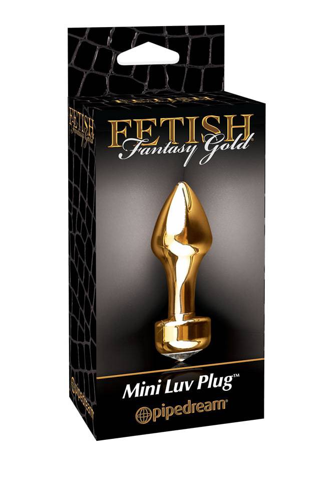 Pipedream - Fetish Fantasy Gold - Mini Luv Butt Plug - Gold - Stag Shop