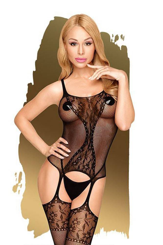 Penthouse Lingerie - Miss Curvy Bodystocking - Black - Stag Shop