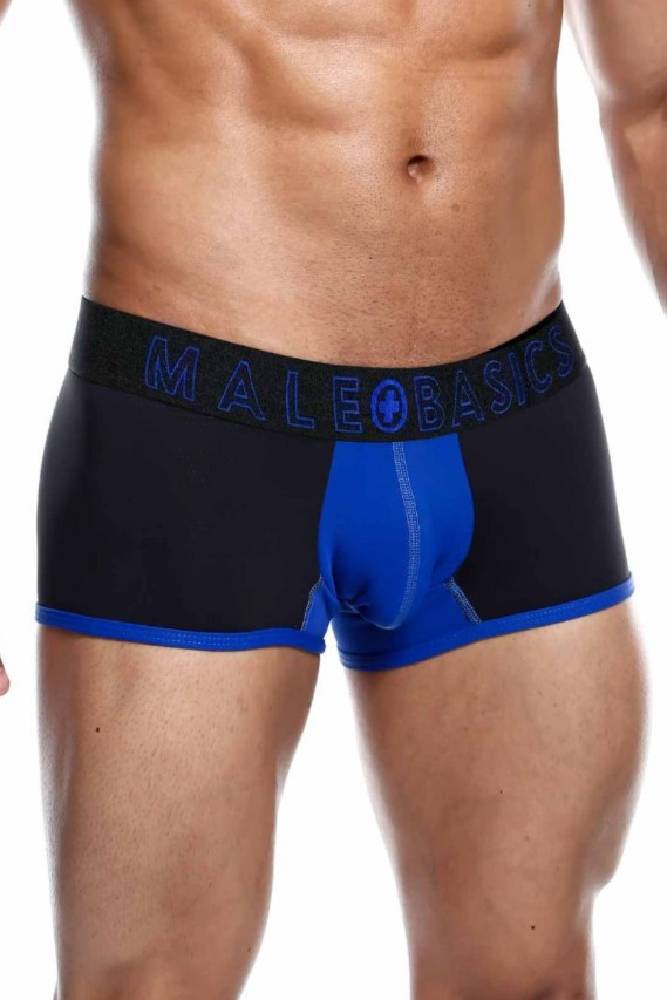 MaleBasics - Neon Trunk - Blue - Stag Shop