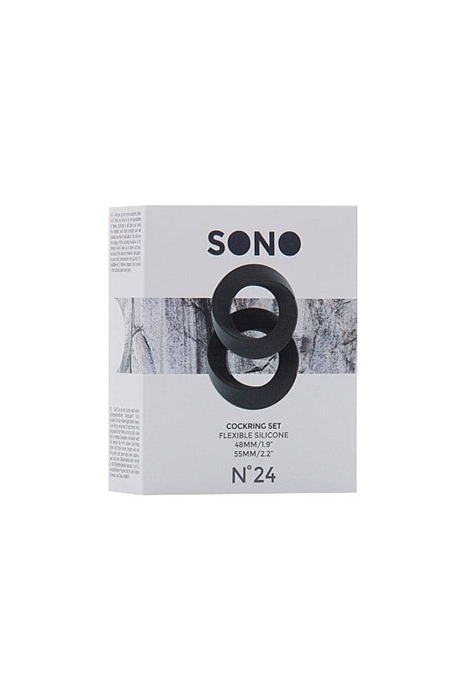 Shots Toys - Sono - No.24 Cock Ring Set - Grey - Stag Shop