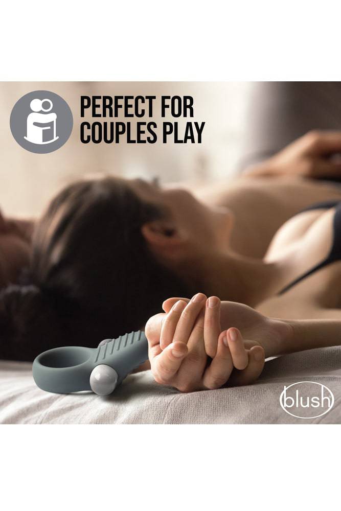 Blush Novelties - Noje - C1 Vibrating Cock Ring - Grey - Stag Shop