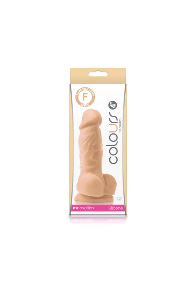 NS Novelties - Colours - 4 Inch Pleasures Dildo - Assorted Colours - Stag Shop