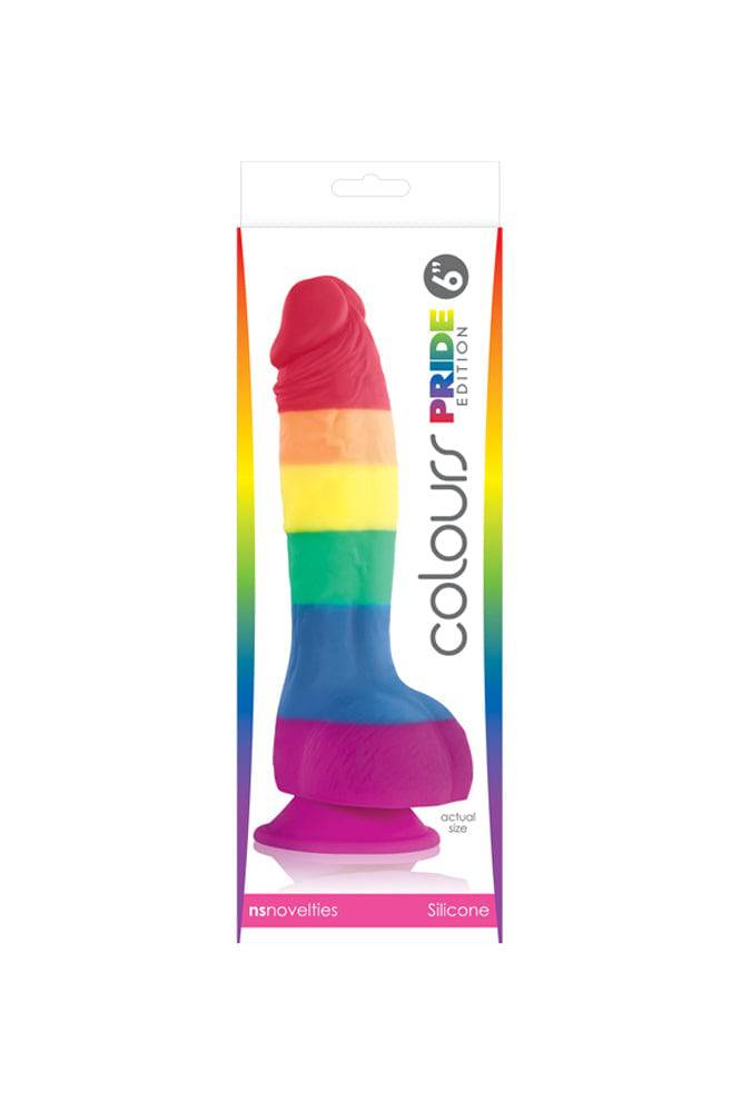 NS Novelties - Colours - Pride Edition - 6 Inch Dildo - Rainbow - Stag Shop