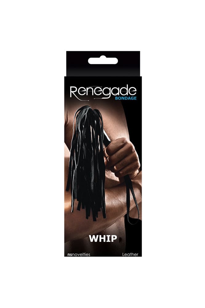 NS Novelties - Renegade - Bondage - Whip - Black - Stag Shop