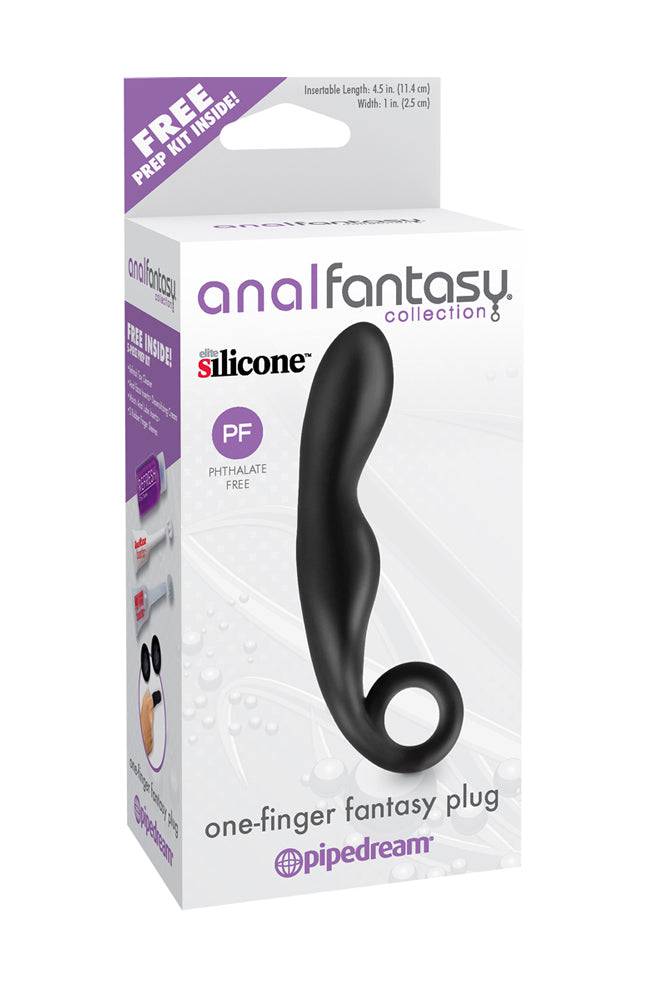 Pipedream - Anal Fantasy - One Finger Fantasy Plug - Black - Stag Shop