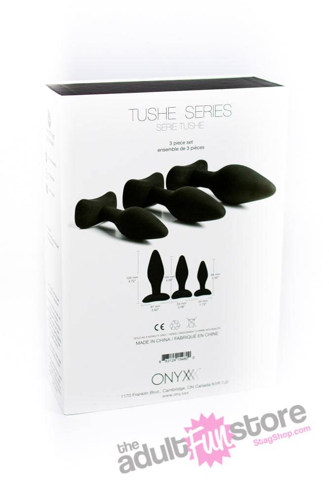 ONYXXX - Tushe Silicone Anal Trainer Kit - Black - Stag Shop