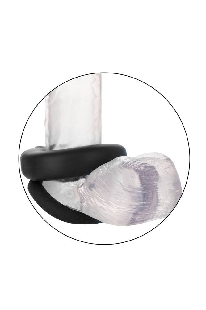 Cal Exotics - Link Up - Optimum Vibrating Cock Ring Set - Black - Stag Shop