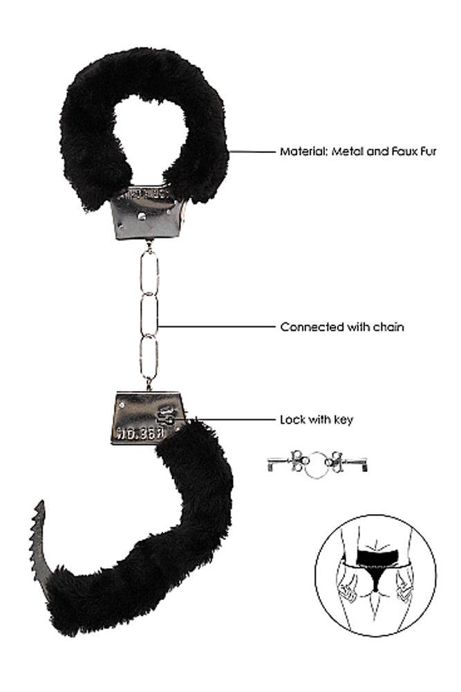 Ouch by Shots Toys - Beginner Fur Handcuffs - Assorted Colours - Stag Shop