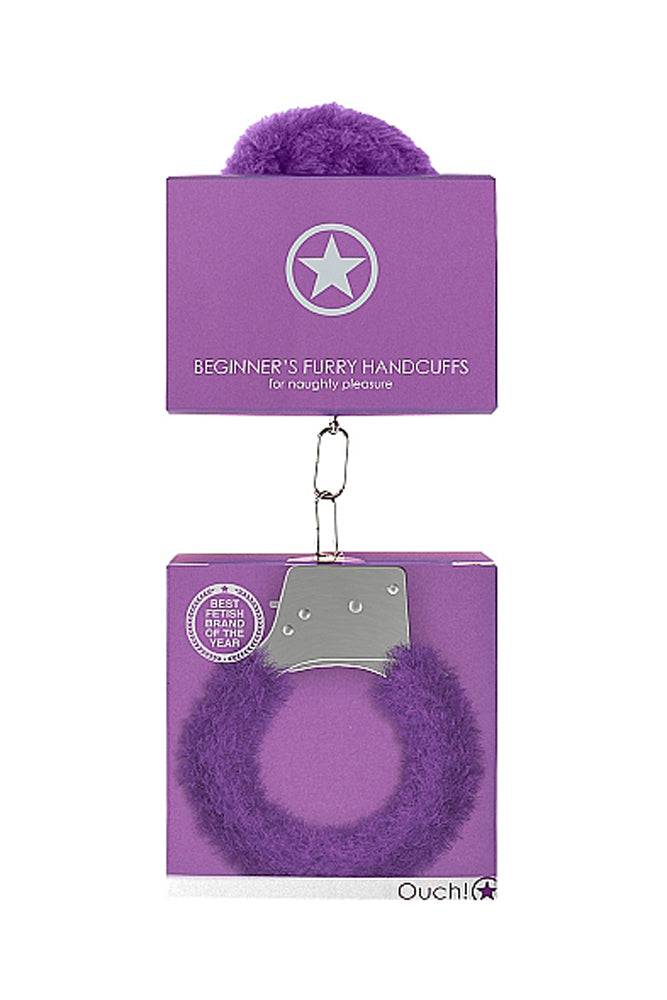 Ouch by Shots Toys - Beginner Fur Handcuffs - Assorted Colours - Stag Shop