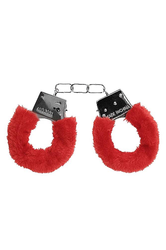 Ouch by Shots Toys - Beginner Fur Handcuffs - Assorted Colours - Stag Shop