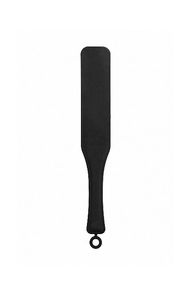 Ouch by Shots Toys - Silicone Textured Paddle - Black - Stag Shop